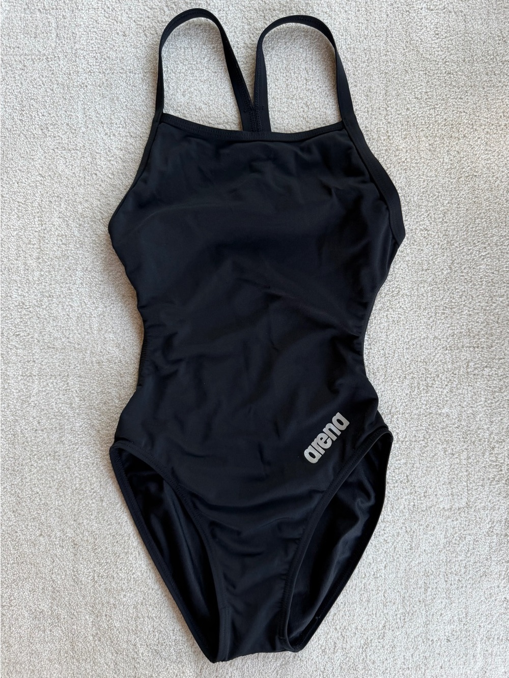 Arena Women’s Size 26 Black One Piece Competition Swimsuit Racing Swim